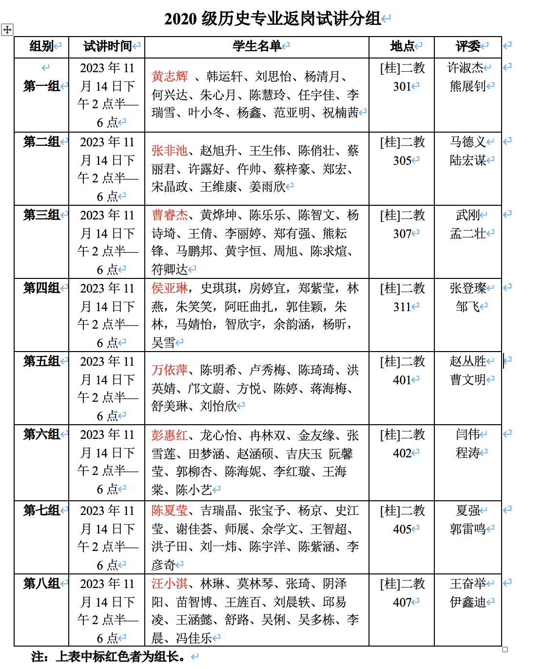 学院新闻丨记2023年历史学专业顶岗・集中实习返岗试讲评比